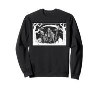 Sensenmann lustiger Halloween Engel des Todes Okkultes Gothic Sweatshirt
