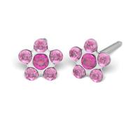 Sensitive by STUDEX, Blümchen Ohrstecker 5mm, Chirurgenstahl poliert, 9 Varianten