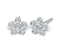 Sensitive by STUDEX, Blümchen Ohrstecker 5mm, Chirurgenstahl poliert, 9 Varianten