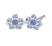 Sensitive by STUDEX, Blümchen Ohrstecker 5mm, Chirurgenstahl poliert, 9 Varianten