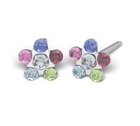 Sensitive by STUDEX, Blümchen Ohrstecker 5mm, Chirurgenstahl poliert, 9 Varianten