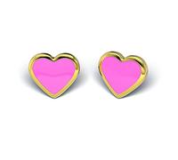 Sensitive by STUDEX, Herz Ohrstecker 6mm, Chirurgenstahl vergoldet, 2 Farben