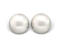 Sensitive by STUDEX, Synthetische Perle weiss Ohrstecker 3-10mm, Chirurgenstahl poliert, 7 Varianten