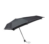 Senz Manual faltbares Sturmschirm black reflective