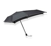 Senz Mini Regenschirm faltbar schwarz reflektierend schwarz reflektierend ONE SIZE, Schwarz reflektierend, ONE SIZE