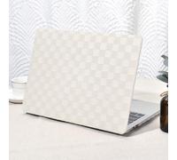 Seorsok Kompatibel mit MacBook Air 13 Hülle 2022 2021 2020 2019 2018 Release A1932 A2179 M1 A2337 Touch ID, Elegante Leder-Hartschalen-Schutzhülle aus Kunststoff, transparente Tastaturabdeckung