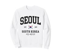 Seoul Südkorea Flagge College Style K Pop Koreanisch Sweatshirt