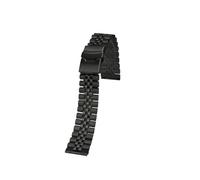 SEQLTWFC 18 19 m 20 mm 22 mm Schnellverschluss Herren-Ersatzarmband, kompatibel mit Seiko NO 5 Skx007 Skx009 Tissot, massives Metall-Edelstahl-Uhrenarmband(Noir,Width 20mm)