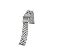 SEQLTWFC 18 19 m 20 mm 22 mm Schnellverschluss Herren-Ersatzarmband, kompatibel mit Seiko NO 5 Skx007 Skx009 Tissot, massives Metall-Edelstahl-Uhrenarmband(Silver,Width 20mm)