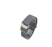 SEQLTWFC 18 20mm 22mm Nylon Uhrenarmbänder Mann der Universal Ballistic Stoff Armband(Grey,22MM_BLACK BUCKLE)