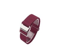 SEQLTWFC 18 20mm 22mm Nylon Uhrenarmbänder Mann der Universal Ballistic Stoff Armband(Wine Red,20MM_STEEL BUCKLE)
