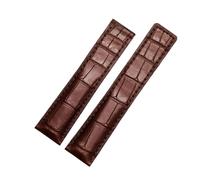 SEQLTWFC 19 mm 20 mm 22 m Echtlederarmband, kompatibel mit Tag Heuer-Armband, Herren-Armbanduhren, Bandzubehör, Faltschließe, Alligator-Armband(Colour 14,22mm)