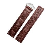 SEQLTWFC 19 mm 20 mm 22 m Echtlederarmband, kompatibel mit Tag Heuer-Armband, Herren-Armbanduhren, Bandzubehör, Faltschließe, Alligator-Armband(Colour 20,20mm)