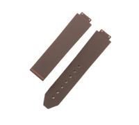 SEQLTWFC 20-13 mm, kompatibel mit Big Bang, Silikon, wasserdicht, for Damen, Uhrenarmband, Kettenarmband, Zubehör, Gummi, Damenarmband(Brown no buckle)