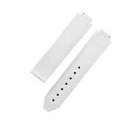 SEQLTWFC 20-13 mm, kompatibel mit Big Bang, Silikon, wasserdicht, for Damen, Uhrenarmband, Kettenarmband, Zubehör, Gummi, Damenarmband(White no buckle)