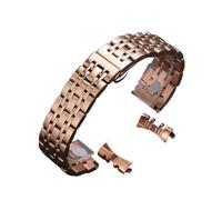 SEQLTWFC Ersatz-Uhrenarmband aus massivem 304L-Edelstahl, 12 mm, 14 mm, 16 mm, 18 mm, 19 mm, 20 mm, 21 mm, 22 mm, 24 mm Breite(Rose Gold,16mm)
