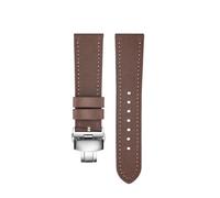 SEQLTWFC Kompatibel mit Breitling-Uhrenarmband, gewebtes Nylon, Rindsleder, Uhrenarmband, Rolex, Tissot, Faltschließe, Canvas, Herrenarmband, 20 mm, 22 mm(Brown Silver folding,20mm)