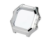 SEQLTWFC Kompatibel mit Casio AE1200, Vollmetallgehäuse aus 304 Edelstahl, Lünette und Glasset mit wasserdichter Dichtung, AE-1200WH 3299 | Uhren-Upgrade(Silver case)