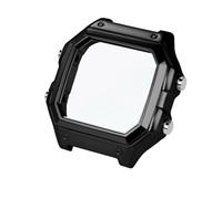 SEQLTWFC Kompatibel mit Casio AE1200, Vollmetallgehäuse aus 304 Edelstahl, Lünette und Glasset mit wasserdichter Dichtung, AE-1200WH 3299 | Uhren-Upgrade(Black case)