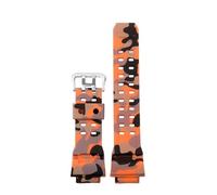 SEQLTWFC Kompatibel mit Casio Uhrenarmband Cat Series GW-9400 GW9300 Herren Sport Harz Silikon Armband Camouflage Farbe Armband Zubehör(Camouflage orange A)