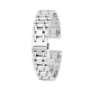 SEQLTWFC Kompatibel mit der Longines Dolce Vita Collection L5.255/L5.512, Damenmode, exquisite Uhr, Streifenfarbe, Präzisionsstahl-Uhrenkette, 15 17 mm(17MM)