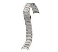 SEQLTWFC Kompatibel mit Mido Commander M021.407 M021.431 Solid Arc Mouth Originaluhr im gleichen Stil, Edelstahl-Herrenarmband, Gold, Silber, Rose, 21 mm(Silver Rose)