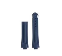 SEQLTWFC Kompatibel mit Oris Diving AQUIS 7740 7730 Water Ghost Sportuhr-Gurtband Herren Fluorkautschuk Wasserdichtes Uhrenarmband 24-12 Konvexes Silikon(Blue no buckle)