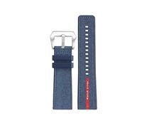 SEQLTWFC Kompatibel mit Panerai SUBMERSIBLE Band Luna Rossa PAM1466 PAM1391 PAM1565 Armband Gummiband 22MM 26mm Herren 24mm Uhrenarmband Wasserdicht(Blue -silver,26mm-width)