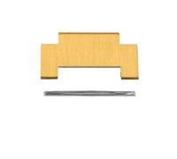 SEQLTWFC Kompatibel mit Tissot PRX Super Player T137410 T137407 Uhrenarmband Herren 27 x 12 mm und Damen 24 x 11 mm Präzisionsstahlarmband Uhrenabschnitt(Golden one section,Men 27X12mm)