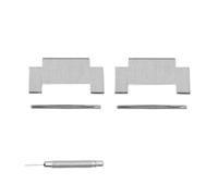 SEQLTWFC Kompatibel mit Tissot PRX Super Player T137410 T137407 Uhrenarmband Herren 27 x 12 mm und Damen 24 x 11 mm Präzisionsstahlarmband Uhrenabschnitt(Silver two section,Women 24x11mm)