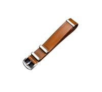 SEQLTWFC Lederarmband for Uhren, 18 mm, 20 mm, 22 mm, 24 mm, Armbanduhren, Uhrenarmbänder, Uhrenanpassung, Ersatzzubehör(Yellow Brown(silver),22mm)