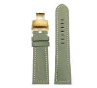 SEQLTWFC Uhrenarmband kompatibel mit Panerai, Seiko, Fossil, Vintage, aus gefrostetem Rindsleder, für Herren, 22 mm und 24 mm, 140 mm + 90 mm, 22mm Width, Azetat, Kein Edelstein
