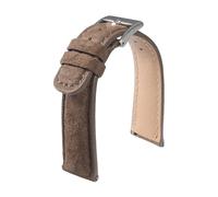 SEQLTWFC Weiche Wildlederriemen 18mm 20mm 22mm Vintage Uhrenarmband Schnellverschluss Kalbslederarmband Herren Damen Zubehör(Coffee,20mm)