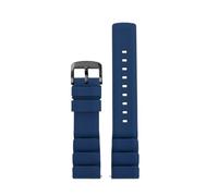 SEQLTWFC Weiches Silikon-Uhrenarmband in 6 Farben, kompatibel mit Seiko, Tudor, Breitling, Panerai, Omega, Tissot, Citizen, Taucheruhrenarmband, Herren, 22 24 mm Armband(Dark Blue-Black,24mm)