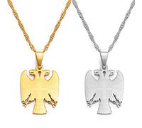 Serbien Adler Karte Anhänger Halskette - Country Outline Totems Charm Kette Patriotischer Zierlicher Schmuck, Serbischer Ethnischer Stil Hip-Hop Damen Herren Mädchen Unisex Geschenke, 2 Stück