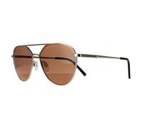 Serengeti Aviator Unisex Glänzend Hell Gold Saturn Polarisiert Odell Einheitsgröße
