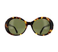 Serengeti Rund Damen Glänzend Schildpatt Havanna Mineral Polarisiert 555nm Grün Bacall Einheitsgröße