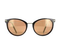 Serengeti Rund Damen Glänzend Schwarz Mineral Polarisiert Drivers Gold Elyna Einheitsgröße