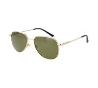 Serengeti Unisex Buchenholz Brille, Glänzendes helles Gold, M