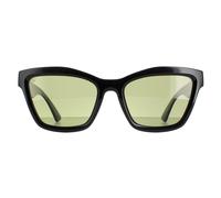 Serengeti Square Womens Shiny Black Saturn Polarized 555nm Rolla Einheitsgröße