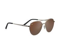 Serengeti Aviator Unisex Glänzend Hell Gold Saturn Polarisiert Odell Einheitsgröße
