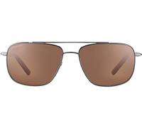 Serengeti Unisex SPELLO Sonnenbrille, Shiny Gunmetal/Dark Brown/Chocolate Brown, Talla Única