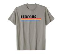 Serfaus Fiss Ladis Tirol Vintage Streifen T-Shirt