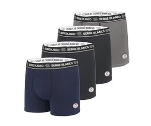 Serge Blanco Boxershorts für Herren, Baumwolle, atmungsaktiv, angenehm (4 Stück), Olcla/G, XXL