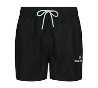 Badeshorts SERGIO TACCHINI "GUACETO SWIMSHORT Herren", Herren, Gr. L, EURO-Größen, grün (schwarz, birds egg grün), Polyester, Badehosen, Badehose Herren, Badeshorts, Strandhose, Swimwear, Beachwear, S