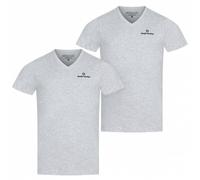 Sergio Tacchini Herren Unterhemden V-Ausschnitt 2er-Pack grau 39493336 XL