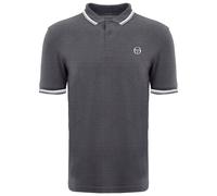 Sergio Tacchini Iconic Streifen Herren grau/weiße Poloshirt S