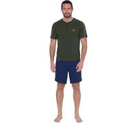 Sergio Tacchini Schlafanzug für Herren, kurz, Jersey, Baumwolle, Limited Edition, Art.45b27 Grün, L