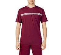 Sergio Tacchini SS T Shirt Stripe B Bordeaux/Weiß L, Burgund Weiß