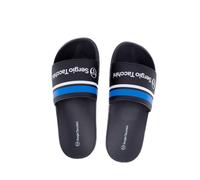 SergioTacchini Portofino Black Blue Slippers Badelatschen Herren Damen Schwarz - Schwarz / 42